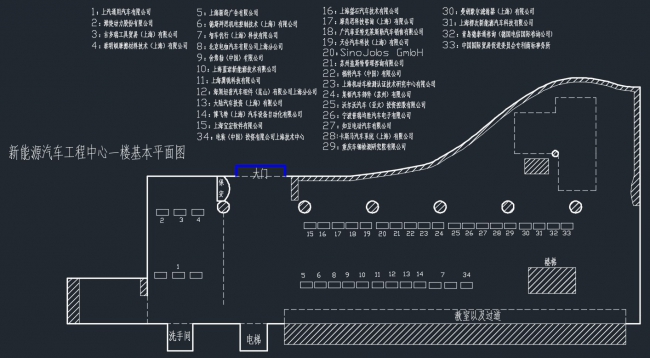 2017秋季汽车行业综合招聘会展位平面图